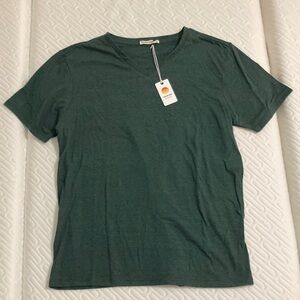 NWT Marine Layer V-Neck Shirt Pine Grove Green Medium